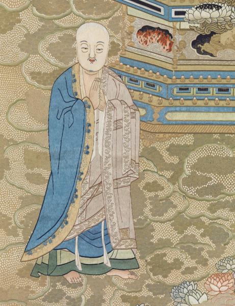 清繡線佛像（七）釋迦牟尼佛　軸