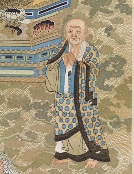 清繡線佛像（七）釋迦牟尼佛　軸