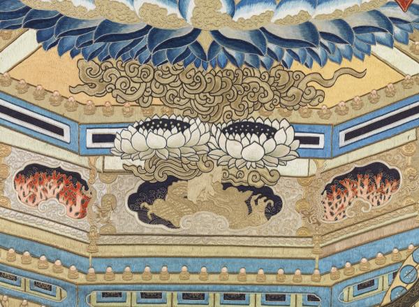 清繡線佛像（七）釋迦牟尼佛　軸