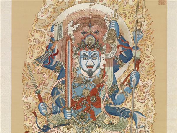 清繡線佛像（八）明王　軸