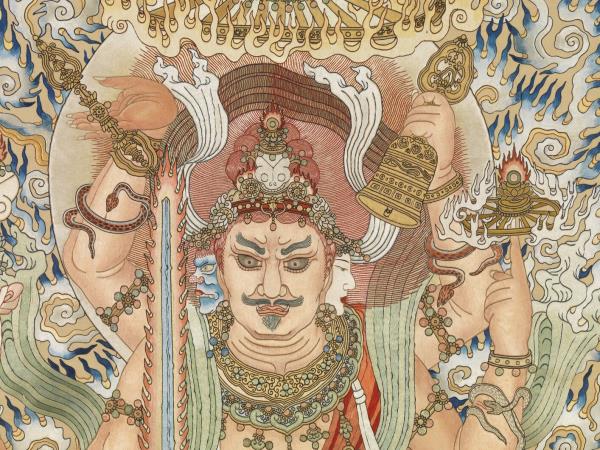 清繡線佛像（十）大輪明王　軸