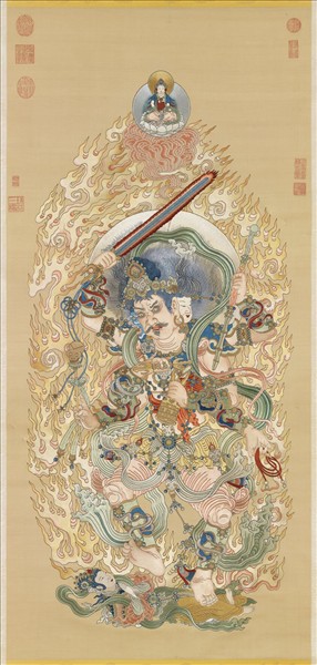 清繡線佛像（十一）明王　軸