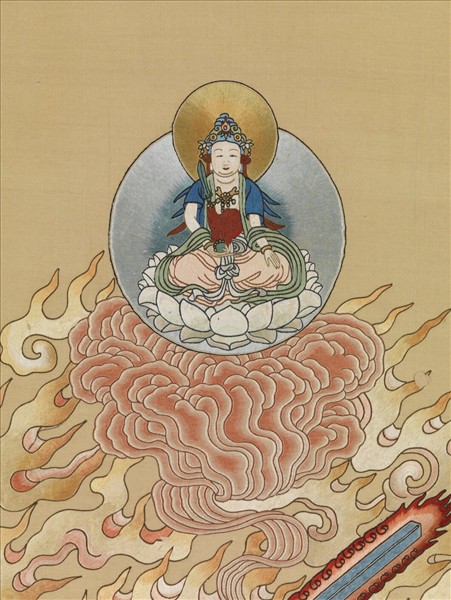 清繡線佛像（十一）明王　軸