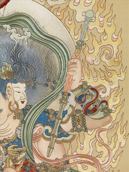 清繡線佛像（十一）明王　軸