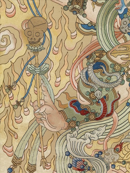 清繡線佛像（十一）明王　軸