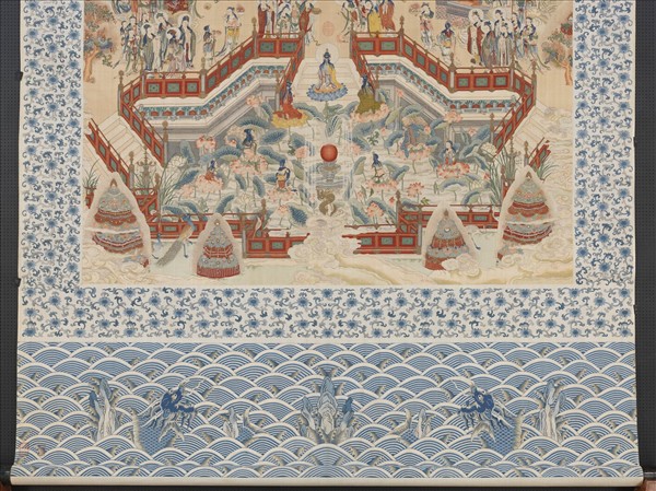 御製讚緙絲極樂世界圖　軸