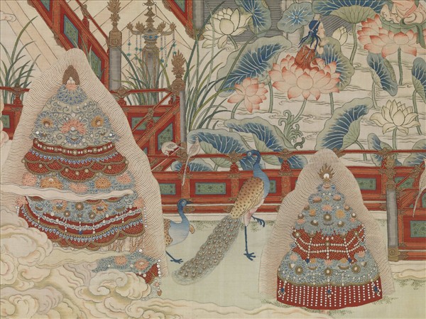 御製讚緙絲極樂世界圖　軸