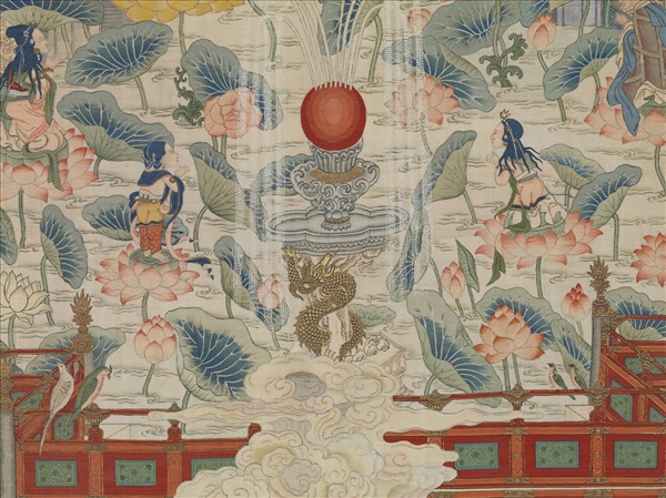 御製讚緙絲極樂世界圖　軸