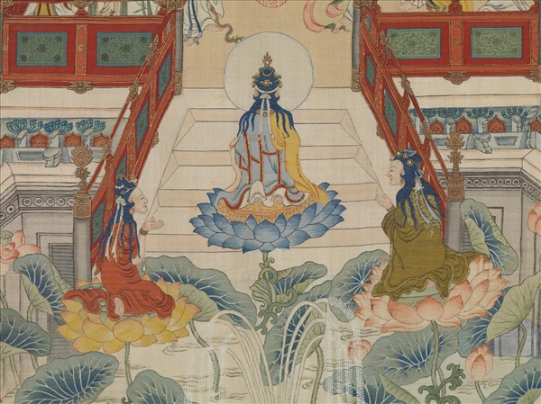 御製讚緙絲極樂世界圖　軸