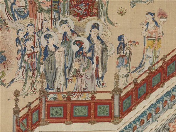 御製讚緙絲極樂世界圖　軸