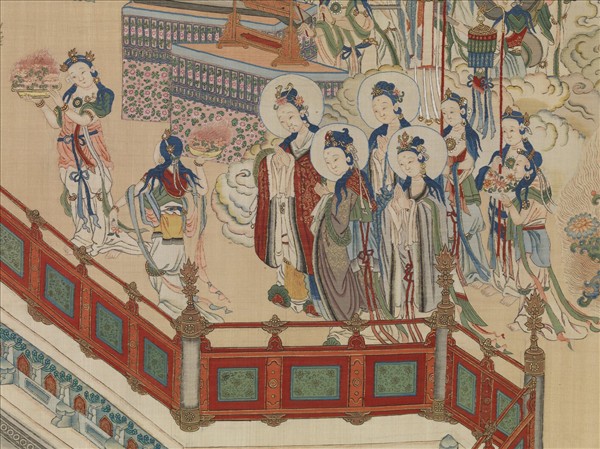 御製讚緙絲極樂世界圖　軸