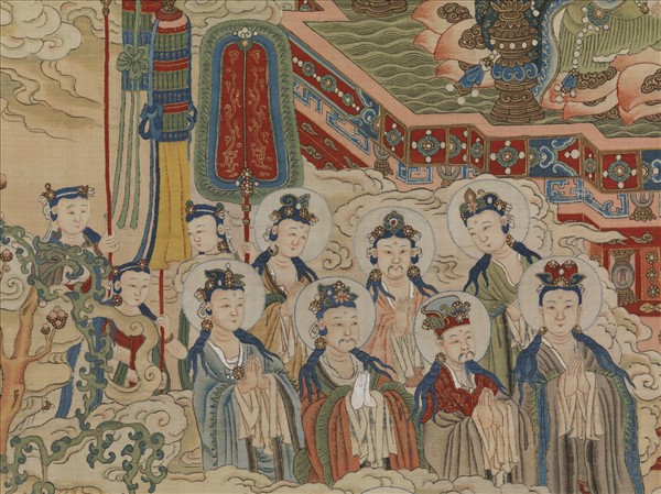 御製讚緙絲極樂世界圖　軸