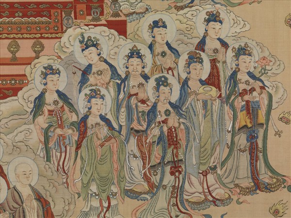 御製讚緙絲極樂世界圖　軸