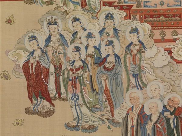 御製讚緙絲極樂世界圖　軸