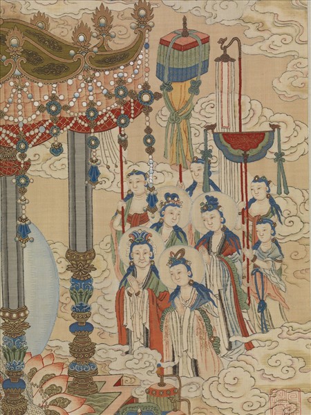 御製讚緙絲極樂世界圖　軸