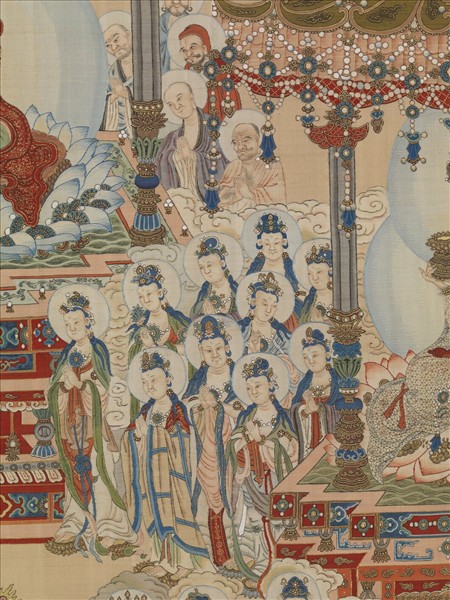 御製讚緙絲極樂世界圖　軸