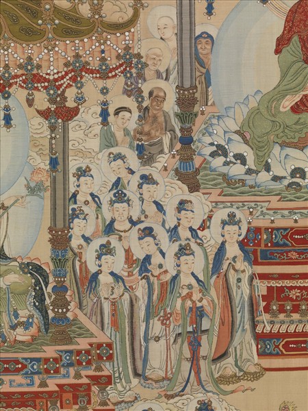 御製讚緙絲極樂世界圖　軸