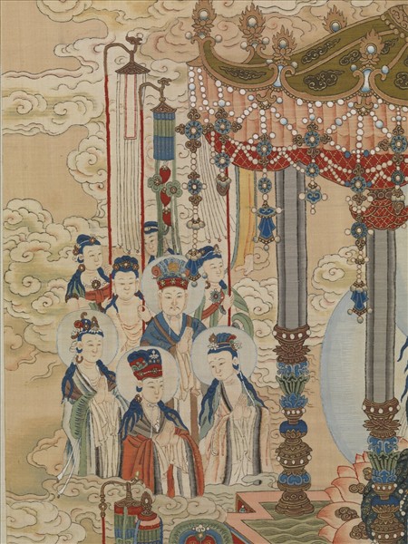 御製讚緙絲極樂世界圖　軸