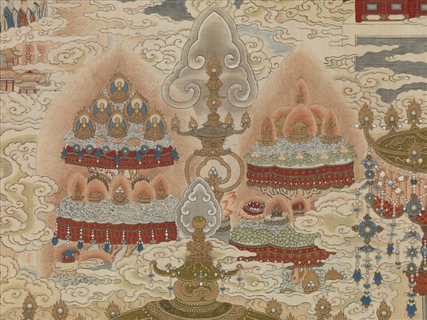 御製讚緙絲極樂世界圖　軸