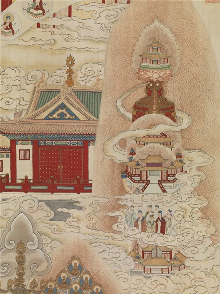 御製讚緙絲極樂世界圖　軸