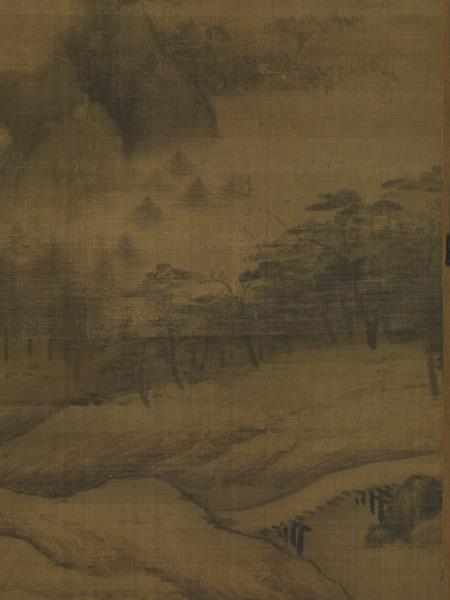 元高克恭雲橫秀嶺　軸