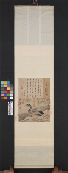 元陳琳溪鳧圖　軸