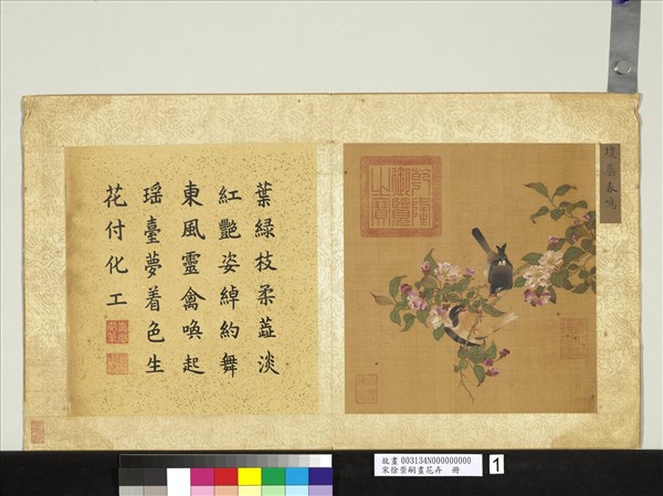 宋徐崇嗣畫花卉　冊　瓊蘂春鳴