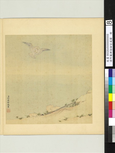 清阿爾粺勁翮宣威圖　冊　鷹雉