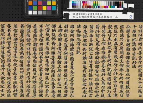 唐人書佛說廣博嚴淨不退轉輪經　卷