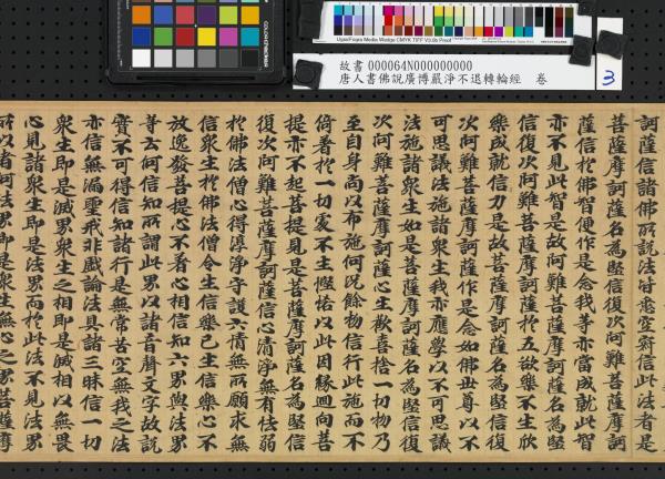 唐人書佛說廣博嚴淨不退轉輪經　卷