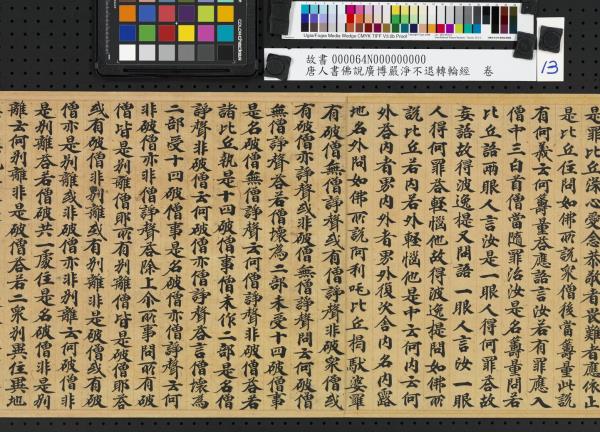 唐人書佛說廣博嚴淨不退轉輪經　卷