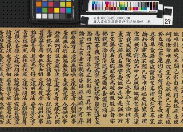 唐人書佛說廣博嚴淨不退轉輪經　卷