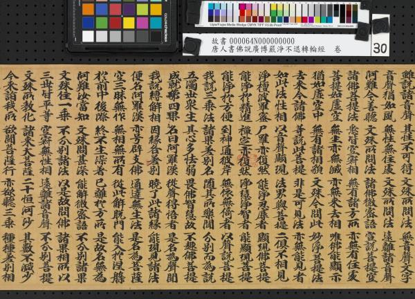 唐人書佛說廣博嚴淨不退轉輪經　卷