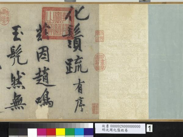 明沈周化鬚疏　卷