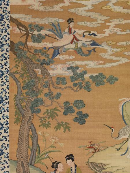 清緙絲群仙祝壽　軸