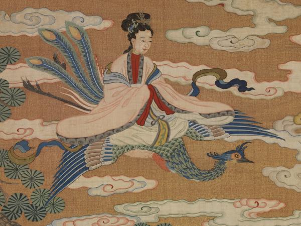 清緙絲群仙祝壽　軸