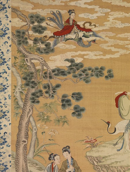 清緙絲群仙祝壽　軸