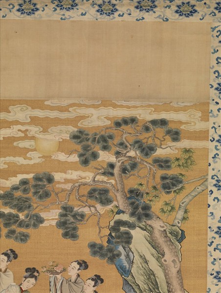 清緙絲群仙祝壽　軸