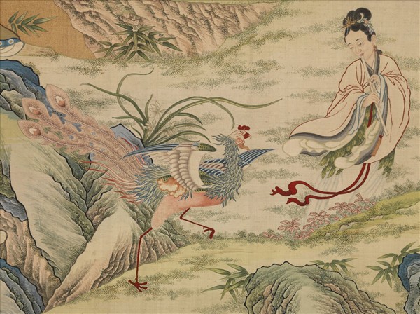 清緙絲群仙祝壽　軸