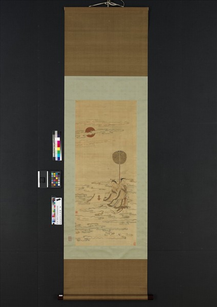 清乾隆緙絲天喜圖　軸