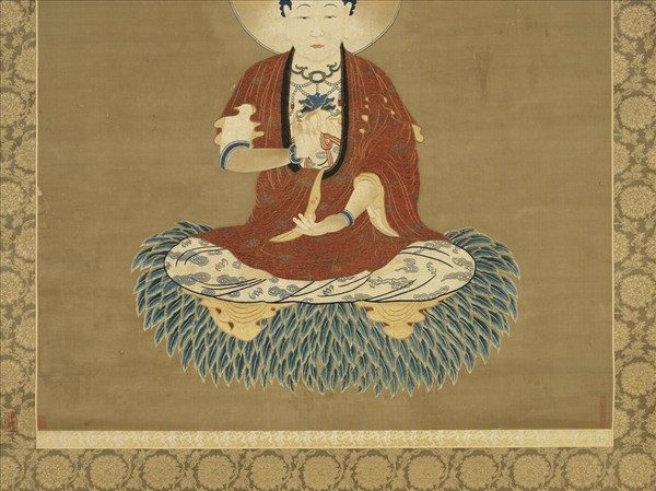 清乾隆繡釋迦牟尼佛像　軸