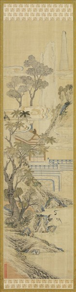 清乾隆緙絲山水掛屏（一）　軸