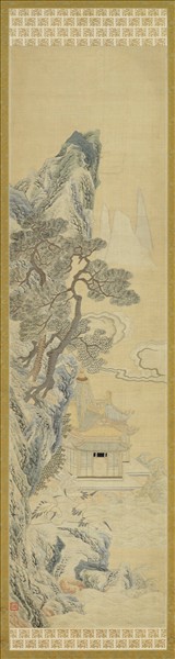 清乾隆緙絲山水掛屏（二）　軸