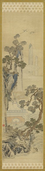 清乾隆緙絲山水掛屏（三）　軸