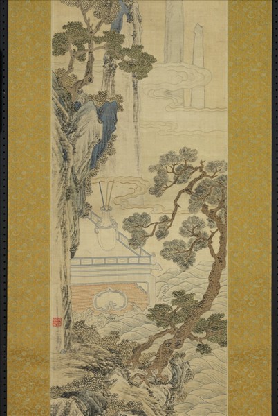 清乾隆緙絲山水掛屏（三）　軸