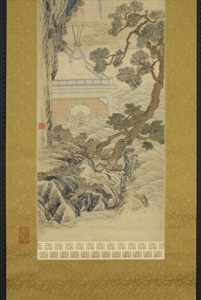 清乾隆緙絲山水掛屏（三）　軸