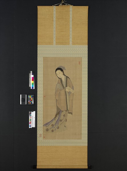 清仿舊緙絲美人　軸