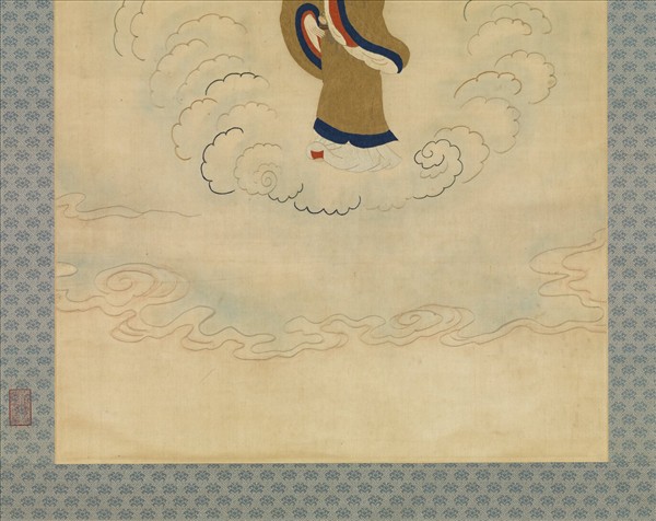 明顧繡八仙慶壽掛屏（三）張果老　軸