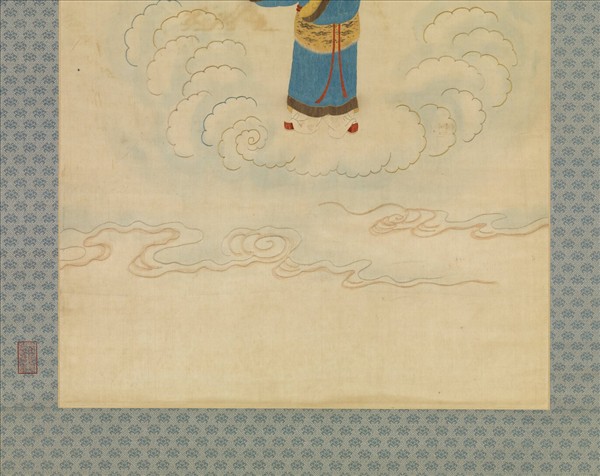 明顧繡八仙慶壽掛屏（七）韓湘子　軸