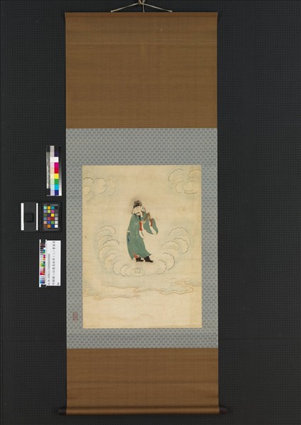 明顧繡八仙慶壽掛屏（八）曹國舅　軸